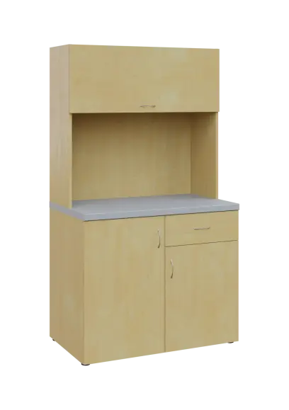 KUCH - SIMPLE 3 kuchyňka s výklopem (bez vybavení), 1800x1000x6000 mm, bříza světlá